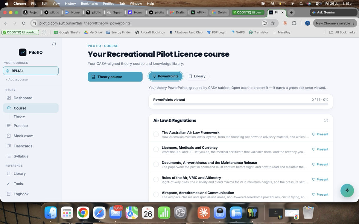 The Course — branded theory and your practical syllabus