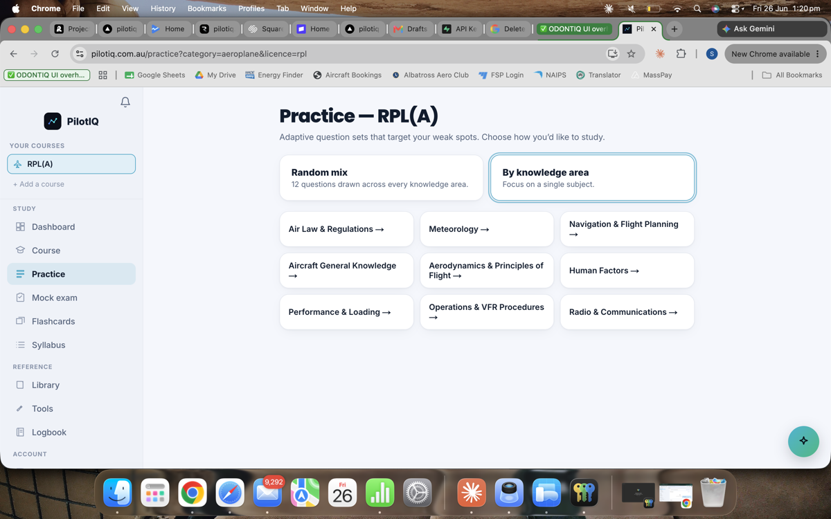 Practice — adaptive questions that target your weak units